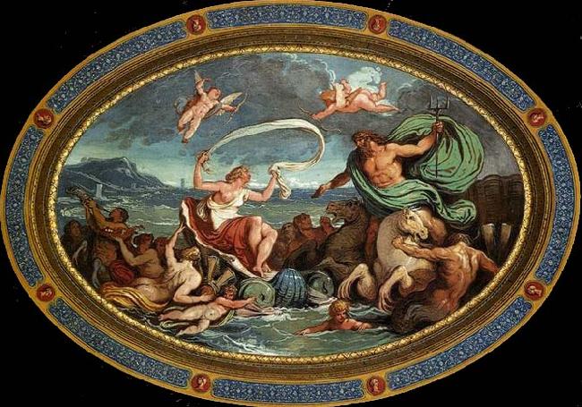 Felice Giani The Marriage of Poseidon and Amphitrite France oil painting art
